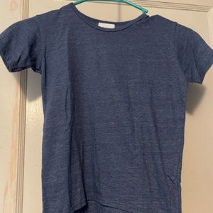 LuLaRoe Girl's Heathered Medium Blue Gracie Top Cotton Size 6